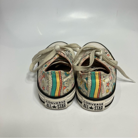 Converse all star Rainbow castles low top sneakers white pink girls size 12 - Picture 4 of 8